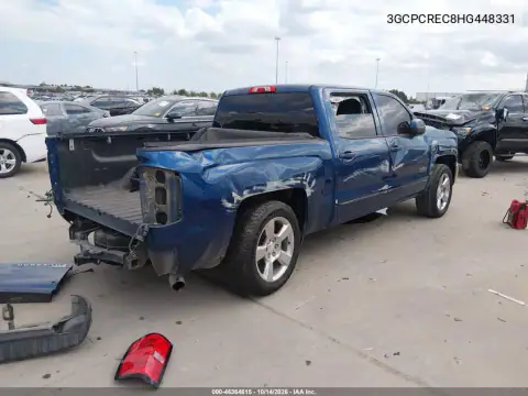 3GCPCREC8HG448331 — 2017 Chevrolet Silverado, ფოტო 4, IAAI, გადაბრუნება