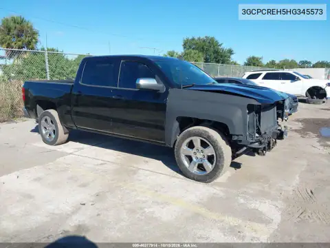 3GCPCREH5HG345573 — 2017 Chevrolet Silverado, Front end, before-repair photos
