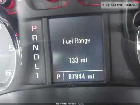 1GC1KUEG9HF200749 — 2017 Chevrolet Silverado, ბუნებრივი ცვეთა, ფოტოები შეკეთებამდე