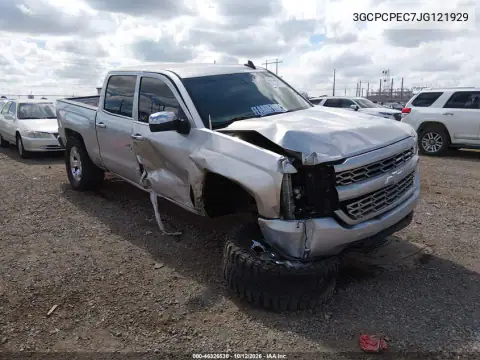 3GCPCPEC7JG121929 — 2018 Chevrolet Silverado, правый бок, фото до ремонта