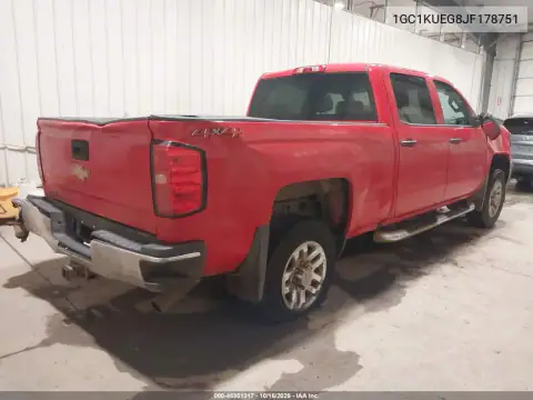 1GC1KUEG8JF178751 — 2018 Chevrolet Silverado, фото 5 з IAAI, Перекидання