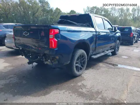 3GCPYFED2MG316068 — 2021 Chevrolet Silverado, photo 5 from IAAI, Rear end