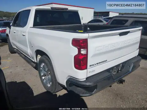 1GCPWCED4MZ184807 — 2021 Chevrolet Silverado, zdjęcie 4 z IAAI, Grad