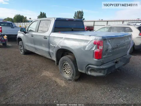 1GCPYCEF1MZ345111 — 2021 Chevrolet Silverado, фото 4 с аукциона IAAI, Правый бок