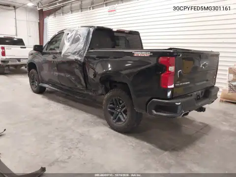 3GCPYFED5MG301161 — 2021 Chevrolet Silverado, photo 3 from IAAI, Left rear