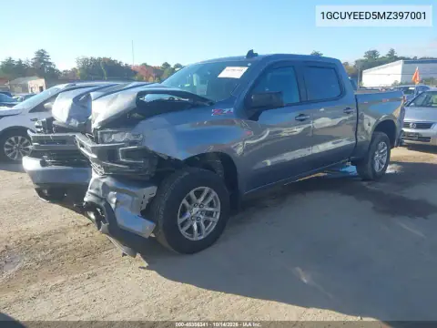 1GCUYEED5MZ397001 — 2021 Chevrolet Silverado, ფოტო 3, IAAI, წინა ნაწილი