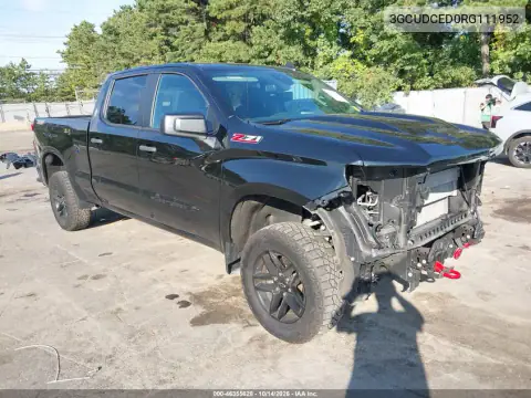 3GCUDCED0RG111952 — 2024 Chevrolet Silverado, Parte delantera, fotos antes de reparar