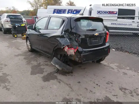 KL8CD6SA3HC748285 — 2017 Chevrolet Spark, zdjęcie 3 z IAAI, Lewy tył