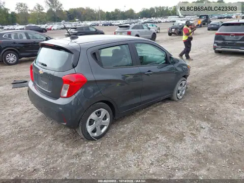 KL8CB6SA0LC423303 — 2020 Chevrolet Spark, Prawy bok, zdjęć przed naprawą