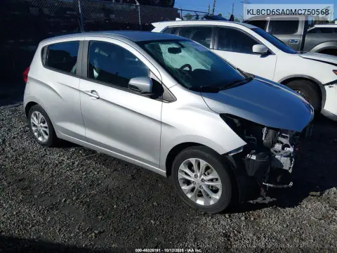 KL8CD6SA0MC750568 — 2021 Chevrolet Spark, ПЕРЕДНЯЯ ЧАСТЬ, фото до ремонта