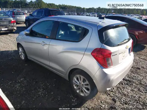 KL8CD6SA0MC750568 — 2021 Chevrolet Spark, zdjęcie 3 z IAAI, Przód