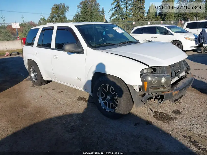 1GNET13H272105844 — 2007 Chevrolet TrailBlazer, photo 2 from IAAI, Front end