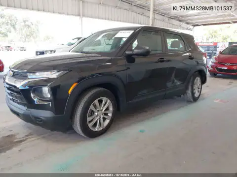 KL79MMS28MB101537 — 2021 Chevrolet TrailBlazer, подвеска, фото до ремонта