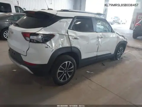 KL79MRSL8SB038457 — 2025 Chevrolet TrailBlazer, ფოტო 4, IAAI, დაზიანება ყველა მხრიდან