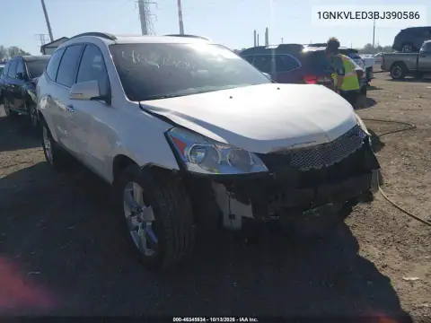 1GNKVLED3BJ390586 — 2011 Chevrolet Traverse, фото 2 с аукциона IAAI, Передняя часть