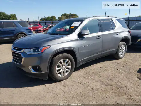 1GNERGKW0LJ254464 — 2020 Chevrolet Traverse, photo 3 from IAAI, Rear end