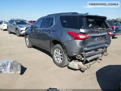 1GNERGKW0LJ254464 — 2020 Chevrolet Traverse, photo 4 from IAAI, Rear end