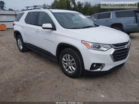 1GNERGKW2MJ134845 — 2021 Chevrolet Traverse, Parte trasera, fotos antes de reparar