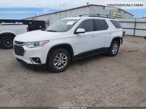 1GNERGKW2MJ134845 — 2021 Chevrolet Traverse, zdjęcie 3 z IAAI, Tył