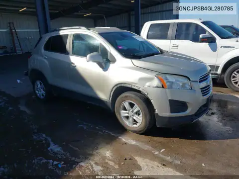 3GNCJPSB4GL280785 — 2016 Chevrolet TRAX, фото 2 с аукциона IAAI, Правый бок