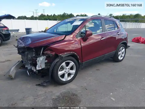 3GNCJMSB7GL160168 — 2016 Chevrolet TRAX, фото 2 с аукциона IAAI, Передняя часть