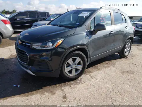 KL7CJLSB6HB106153 — 2017 Chevrolet TRAX, foto 2 de IAAI 21.10.2026, Desgaste normal