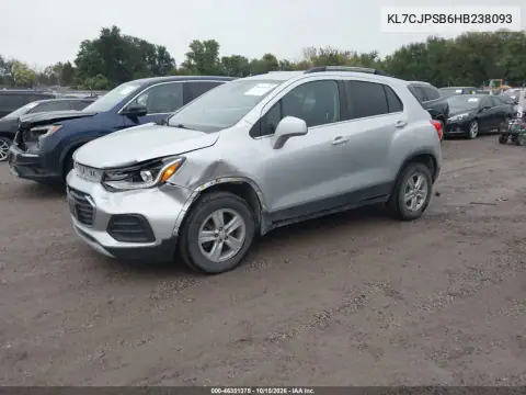 KL7CJPSB6HB238093 — 2017 Chevrolet TRAX, zdjęcie 3 z IAAI, Lewy przód