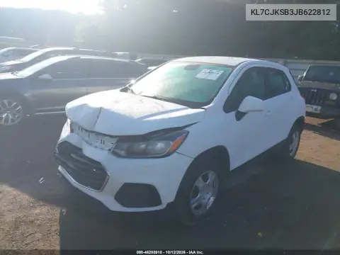 KL7CJKSB3JB622812 — 2018 Chevrolet TRAX, фото 3 с аукциона IAAI, ПЕРЕДНЯЯ ЧАСТЬ