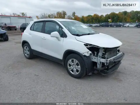 KL7CJKSB5JB628417 — 2018 Chevrolet TRAX, Parte delantera, fotos antes de reparar