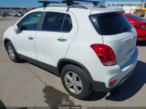 KL7CJPSB7KB855333 — 2019 Chevrolet TRAX, фото 4 с аукциона IAAI, правый бок
