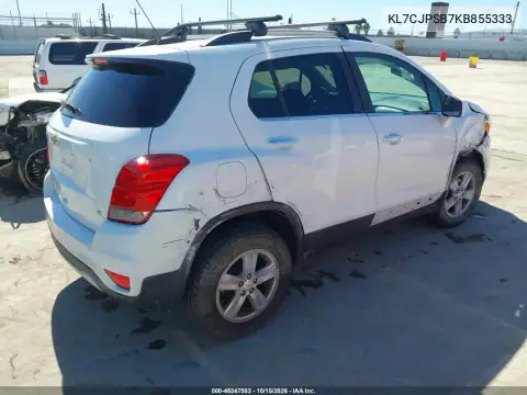KL7CJPSB7KB855333 — 2019 Chevrolet TRAX, фото 5 с аукциона IAAI, правый бок