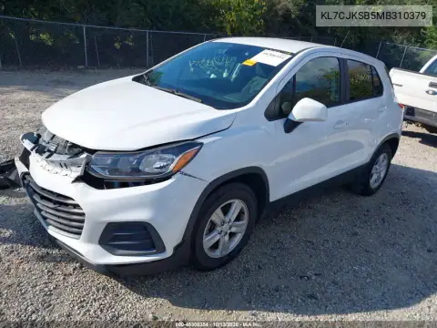 KL7CJKSB5MB310379 — 2021 Chevrolet TRAX, фото 3 с аукциона IAAI, Передняя часть