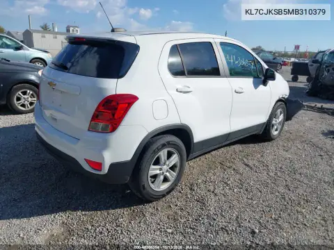 KL7CJKSB5MB310379 — 2021 Chevrolet TRAX, фото 5 с аукциона IAAI, Передняя часть