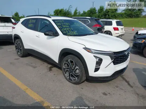 KL77LJE22SC281853 — 2025 Chevrolet TRAX, Передняя часть, фото до ремонта