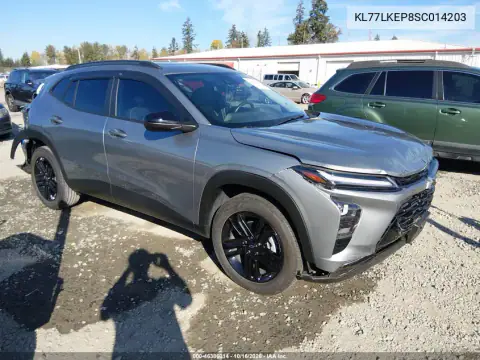 KL77LKEP8SC014203 — 2025 Chevrolet TRAX, передняя и задняя части, фото до ремонта