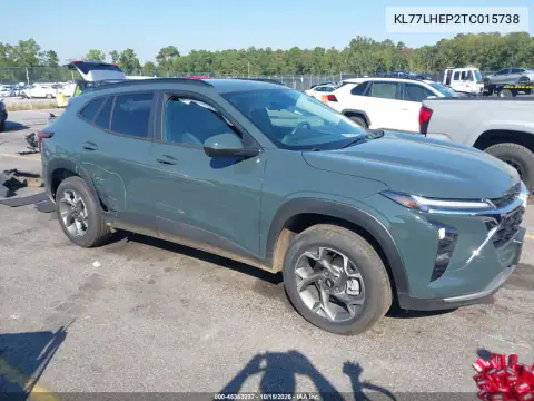 KL77LHEP2TC015738 — 2026 Chevrolet TRAX, Задня частина справа, фото до ремонту