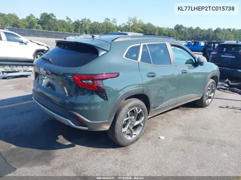 KL77LHEP2TC015738 — 2026 Chevrolet TRAX, ფოტო 5, IAAI, უკანა მარჯვენა ნაწილი