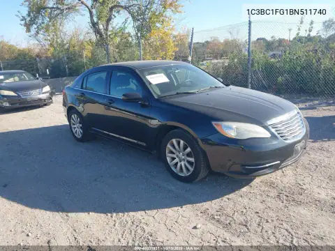 1C3BC1FG1BN511740 — 2011 Chrysler 200, Естественный износ, фото до ремонта