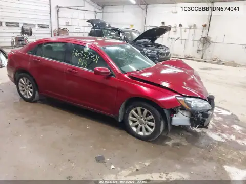 1C3CCBBB1DN674041 — 2013 Chrysler 200, ПЕРЕДНЯЯ ЧАСТЬ, фото до ремонта