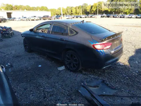 1C3CCCDG8FN610435 — 2015 Chrysler 200, photo 4 from IAAI, Front end