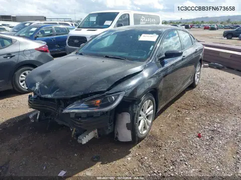 1C3CCCBB3FN673658 — 2015 Chrysler 200, zdjęcie 3 z IAAI, Przód