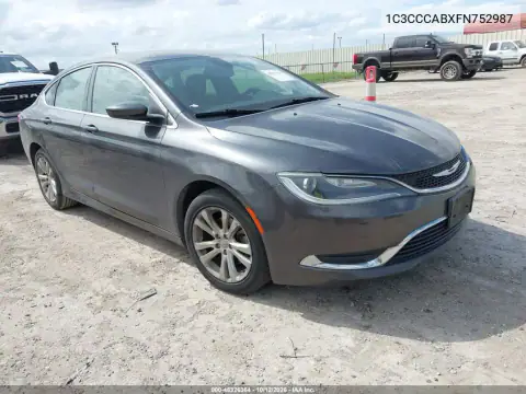 1C3CCCABXFN752987 — 2015 Chrysler 200, Lewy przód, zdjęć przed naprawą