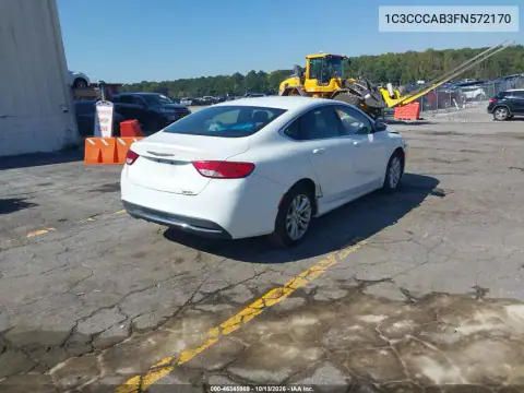 1C3CCCAB3FN572170 — 2015 Chrysler 200, фото 5 с аукциона IAAI, Передняя часть