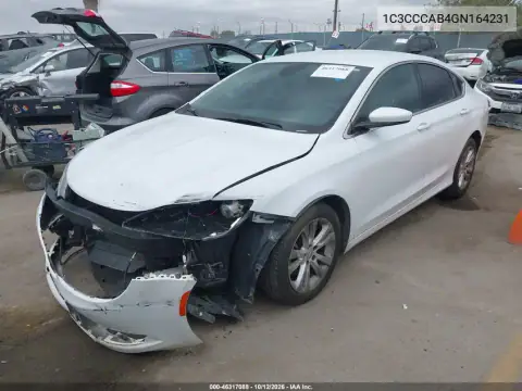 1C3CCCAB4GN164231 — 2016 Chrysler 200, photo 3 from IAAI, Front end