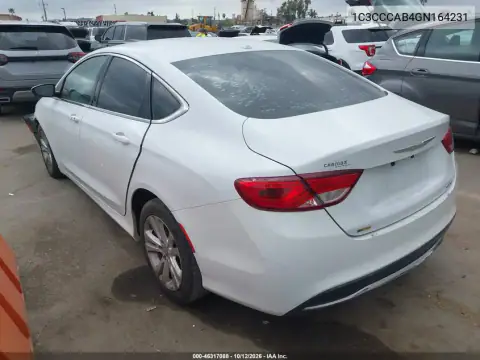 1C3CCCAB4GN164231 — 2016 Chrysler 200, photo 4 from IAAI, Front end