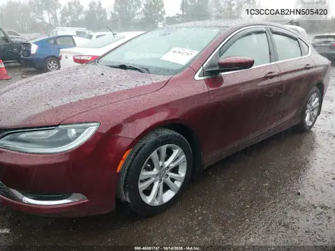 1C3CCCAB2HN505420 — 2017 Chrysler 200, photo 3 from IAAI, Right side