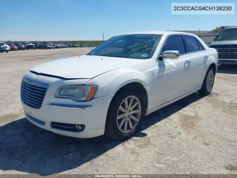 2C3CCACG4CH138230 — 2012 Chrysler 300, zdjęcie 3 z IAAI 03.11.2026, Normalne zużycie
