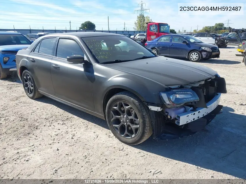 2021 Chrysler 300 S Awd VIN 2C3CCAGG4MH592487 фото 2