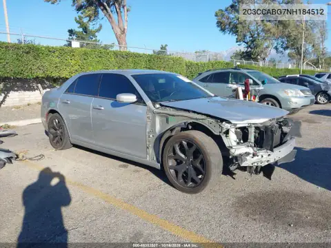 2C3CCABG7NH184512 — 2022 Chrysler 300, ПЕРЕДНЯЯ ЧАСТЬ, фото до ремонта