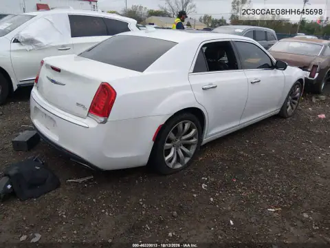 2C3CCAEG8HH645698 — 2017 Chrysler 300C, zdjęcie 5 z IAAI, Prawy tył